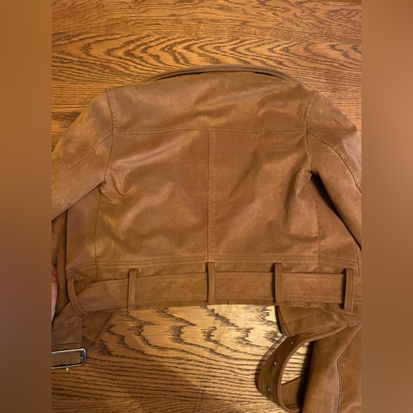 Talula brown suede moto jacket - Picture 2 of 3